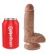 KING COCK PENE REALISTICO CON TESTICULOS 132 CM CARAMELO