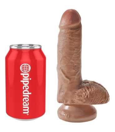 KING COCK PENE REALISTICO CON TESTICULOS 132 CM CARAMELO