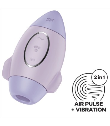 SATISFYER MISSION CONTROL LILA VIBRADOR PEQUENO DE DOBLE IMPULSO