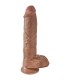 KING COCK PENE REALISTICO CON TESTICULOS 198 CM CARAMELO