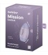 SATISFYER MISSION CONTROL LILA VIBRADOR PEQUENO DE DOBLE IMPULSO