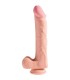 KING COCK PENE REALISTICO 3D CON TESTICULOS 248 CM NATURAL