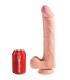 KING COCK PENE REALISTICO 3D CON TESTICULOS 248 CM NATURAL