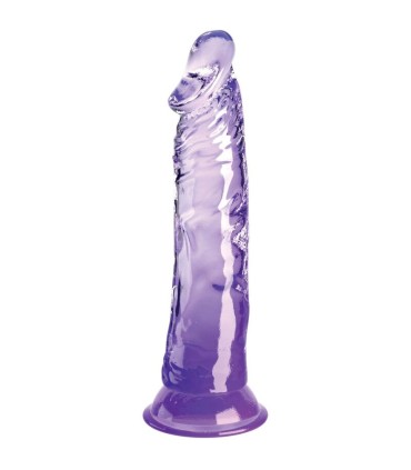 KING COCK CLEAR PENE REALISTICO 197 CM MORADO
