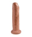KING COCK - PENE REALÍSTICO CON PREPUCIO 17.8 CM CARAMELO