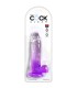 KING COCK CLEAR PENE REALISTICO CON TESTICULOS 152 CM MORADO