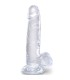 KING COCK CLEAR PENE REALISTICO CON TESTICULOS 152 CM TRANSPARENTE