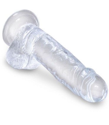 KING COCK CLEAR PENE REALISTICO CON TESTICULOS 152 CM TRANSPARENTE