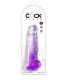 KING COCK CLEAR PENE REALISTICO CON TESTICULOS 165 CM MORADO