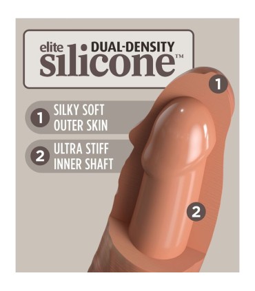 KING COCK ELITE DILDO REALISTICO SILICONA 178 CM CARAMELO