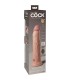 KING COCK ELITE DILDO REALISTICO VIBRADOR SILICONA CONTROL REMOTO 23 CM