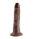 KING COCK 7 PENE COLOR CHOCOLATE 178 CM