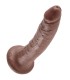 KING COCK 7 PENE COLOR CHOCOLATE 178 CM