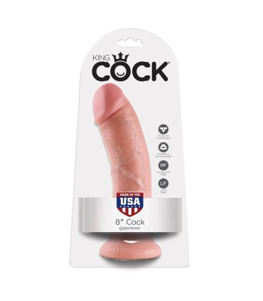 KING COCK 8 PENE NATURAL 203 CM