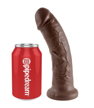 KING COCK 8 PENE MARRON 203 CM