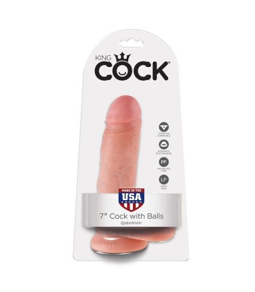 KING COCK 7 PENE REALISTICO NATURAL 178 CM