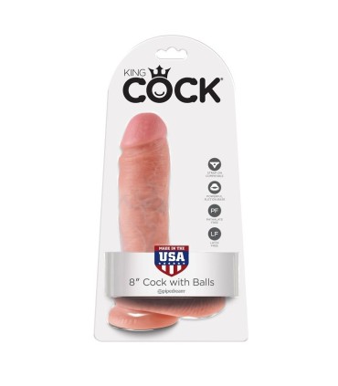 KING COCK 8 PENE REALISTICO NATURAL 203 CM