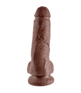 KING COCK 8 PENE REALISTICO MARRON 203 CM