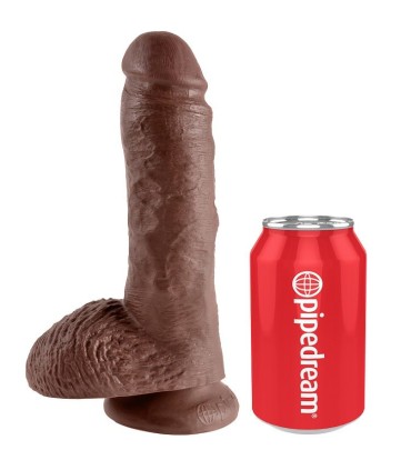 KING COCK 8 PENE REALISTICO MARRON 203 CM