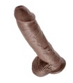 KING COCK - 10 PENE REALÍSTICO MARRÓN 26.5 CM