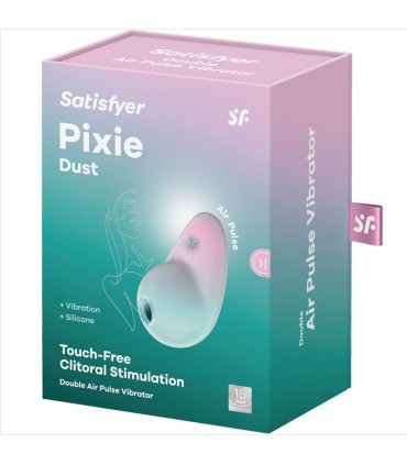 SATISFYER PIXIE DUST AZUL ESTIMULADOR AIR PLUSE