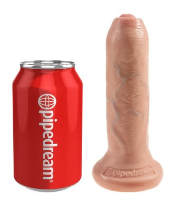 KING COCK DILDO REALISTICO UNCUT NATURAL 15 CM