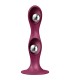 SATISFYER DOUBLE BALL R DILDO SILICONA GRANATE