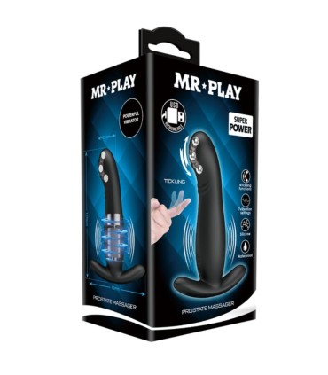 MR PLAY MASAJEADOR DE PROSTATA NEGRO RECARGABLE