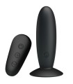 MR PLAY - PLUG ANAL CON VIBRACIÓN NEGRO CONTROL REMOTO
