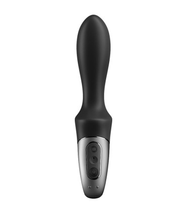 SATISFYER HEAT CLIMAX VIBRADOR ANAL APP NEGRO