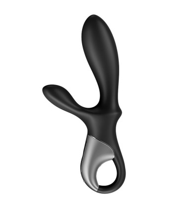SATISFYER HEAT CLIMAX VIBRADOR ANAL APP NEGRO