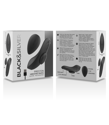BLACKSILVER PRESTON PANTIE MAGNETICO VIBRADOR SILICONA REMOTO