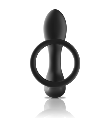 BLACKSILVER MASAJEADOR ANAL CONTROL REMOTO SILICONA RECARGABLE NEGRO
