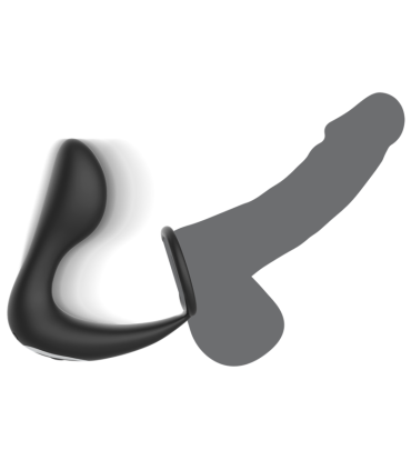 BLACKSILVER MASAJEADOR ANAL CONTROL REMOTO SILICONA RECARGABLE NEGRO