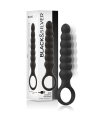 BLACK&SILVER - BOB POTENTE VIBRADOR DILATADOR ANAL SILICONA
