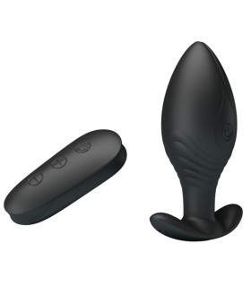PRETTY LOVE REGINA PLUG ANAL VIBRADOR RECARGABLE NEGRO