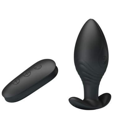PRETTY LOVE REGINA PLUG ANAL VIBRADOR RECARGABLE NEGRO