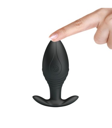 PRETTY LOVE REGINA PLUG ANAL VIBRADOR RECARGABLE NEGRO