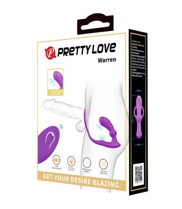 PRETTY LOVE WARREN ANILLO VIBRADOR ANAL VIOLETA