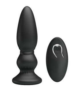 MR PLAY VIBRADOR POTENTE CONTROL REMOTO ANAL PLUG NEGRO