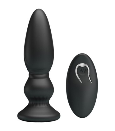 MR PLAY VIBRADOR POTENTE CONTROL REMOTO ANAL PLUG NEGRO