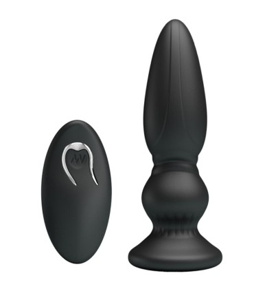 MR PLAY VIBRADOR POTENTE CONTROL REMOTO ANAL PLUG NEGRO