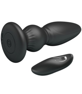 MR PLAY VIBRADOR POTENTE CONTROL REMOTO ANAL PLUG NEGRO