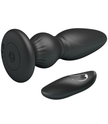 MR PLAY VIBRADOR POTENTE CONTROL REMOTO ANAL PLUG NEGRO