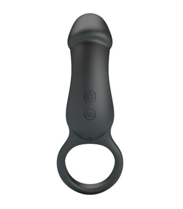 PRETTY LOVE TRAE ANILLO VIBRADOR NEGRO