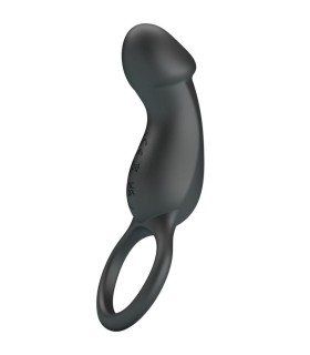 PRETTY LOVE TRAE ANILLO VIBRADOR NEGRO