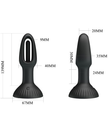 PRETTY LOVE HUBERT PLUG ANAL CON 7 MODOS DE VIBRACION