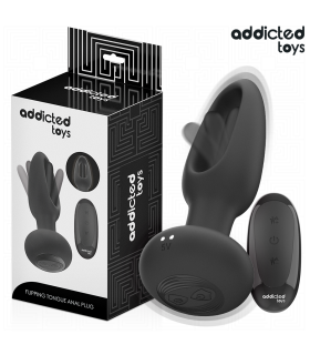 ADDICTED TOYS PLUG ANAL CON LENGUA VIBRADORA Y CONTROL REMOTO