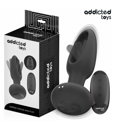 ADDICTED TOYS PLUG ANAL CON LENGUA VIBRADORA Y CONTROL REMOTO