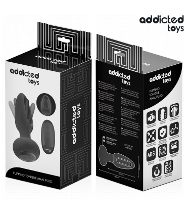 ADDICTED TOYS PLUG ANAL CON LENGUA VIBRADORA Y CONTROL REMOTO
